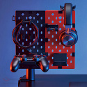 Gamingowa czarno-czerwona ścianka tablica z uchwytami na kontrolery Spacetronik Holdee SPB-157R