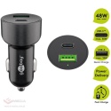 Car charger with USB socket Quick Charge 3.0 + USB-C PD Goobay 39908 48W