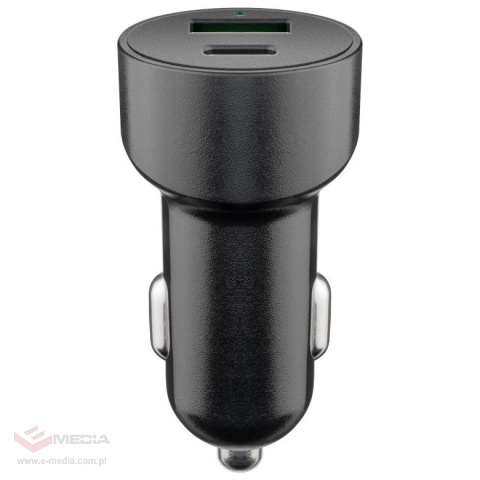 Ładowarka samochodowa z gniazdem USB Quick Charge 3.0 + USB-C PD Goobay 48W