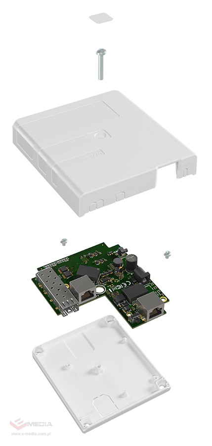 MikroTik GPEN21 PoE injector z zarządzaniem, 2x GE, 1x SFP