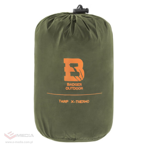 Płachta biwakowa Badger Outdoor X-Thermo Tarp Olive 300x280