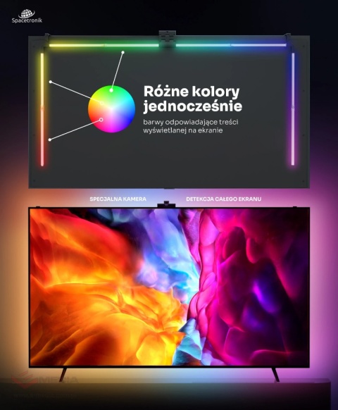 Podświetlenie tła telewizora LED Spacetronik Glow Three 55"