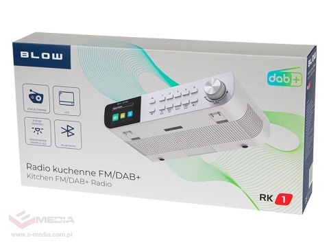 Radio kuchenne FM/DAB+ BLOW RK1 białe