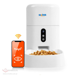 Intelligenter Futterautomat für Haustiere mit Wi-Fi-Kamera Futterautomat für Haustiere Smart Tuya Spacetronik Snacker SP-BLF52