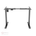 Electrically adjustable desk frame, grey, anti-collision system