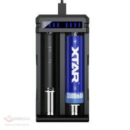 Fast charger for Li-ion 18650 Xtar SC2 cylindrical batteries