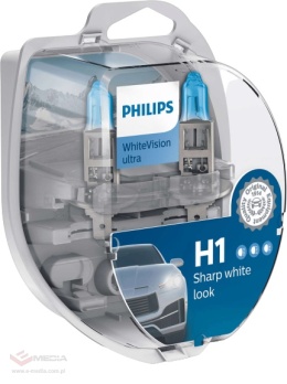 H1 Philips White Vision Ultra-Autolampe - 2 Stück
