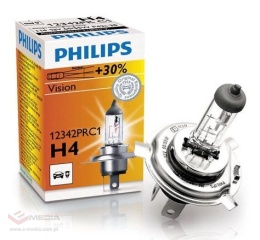 Żarówka samochodwa H4 Philips Vision +30% światła