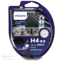 H4 Philips Racing Vision GT car bulbs +200% - 2 pieces