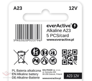 everActive alkaline battery 23A 12V 1 pc.