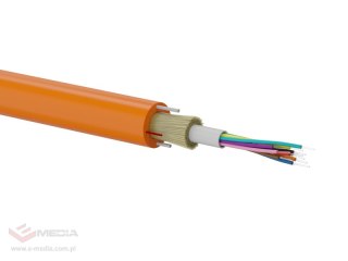 Kabel światłowodowy OS2 zewnętrzny DAC do bezpośredniego układania w ziemi, pomarańczowy SM 8J 9/125 G652D Fca PE ALANTEC