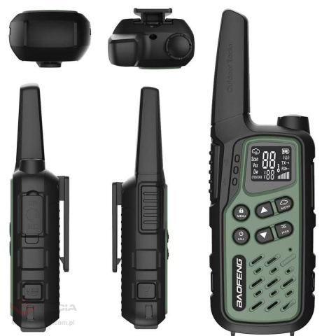 Radiotelefon Baofeng BF-T25E PMR 2 szt. - Green