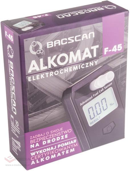 Alkomat BACscan F-45 - 10 lat gwarancji, 24mc darmowej kalibracji