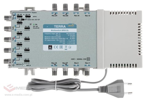 MULTISWITCH MR-912L 9 WEJŚĆ / 12 WYJŚĆ TERRA