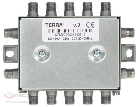 MULTISWITCH PRZELOTOWY UNICABLE I/II SRM-522 5 WEJŚĆ / 5 WYJŚĆ + 2 WYJŚCIA UNICABLE TERRA