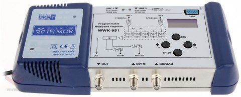 PROGRAMOWALNY WZMACNIACZ WIELOZAKRESOWY WWK-951 TELMOR