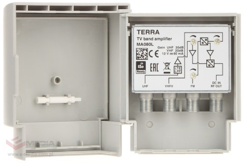 WZMACNIACZ ANTENOWY MA-080L FM / VHF / UHF 12V TERRA