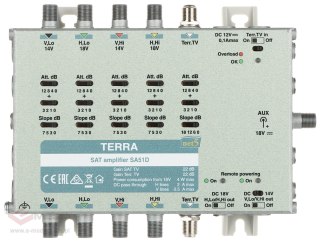 WZMACNIACZ DO MULTISWITCHY SA-51D 5 WEJŚĆ / 5 WYJŚĆ TERRA