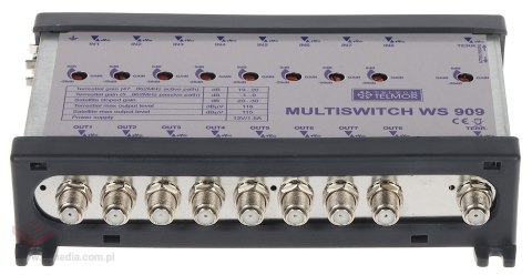 WZMACNIACZ MAGISTRALI MULTISWITCHOWEJ WS-909 9 WEJŚĆ / 9 WYJŚĆ TELMOR