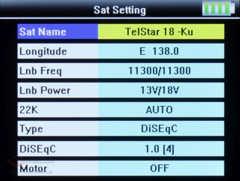 MIERNIK SATELITARNY S-21 DVB-S/S2/S2X Spacetronik