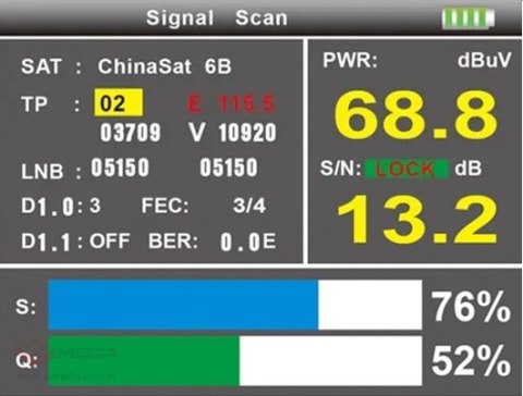 UNIWERSALNY MIERNIK STC-23 DVB-T/T2 DVB-S/S2 DVB-C Spacetronik