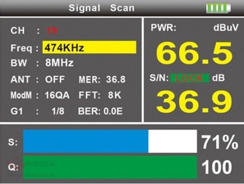 UNIWERSALNY MIERNIK STC-23 DVB-T/T2 DVB-S/S2 DVB-C Spacetronik