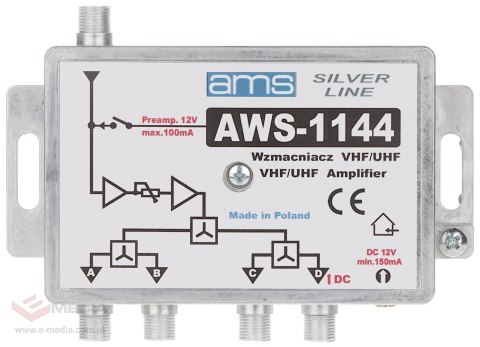 WZMACNIACZ ANTENOWY AWS-1144 AMS