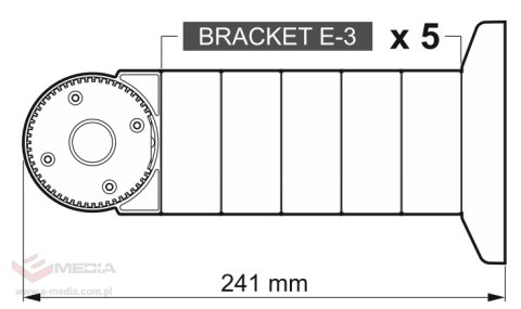 DYSTANS DLA MODUŁOWEGO UCHWYTU DO CZUJEK RUCHU BRACKET-E-3 SATEL