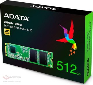 Dysk SSD Adata Ultimate SU650 512GB M.2 2280
