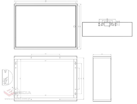 OBUDOWA TPR-8/ST 700 x 500 x 200 mm