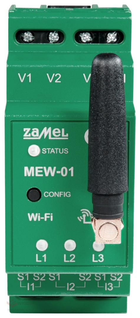 MONITOR ENERGII ELEKTRYCZNEJ MEW-01/ANT-1F JEDNOFAZOWY ZAMEL