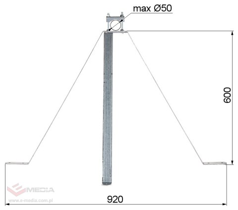 OBEJMA MUROWA OMP-50W60