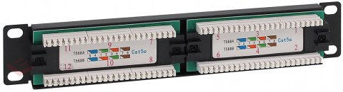 PATCH PANEL RJ-45 PP10-12/RJ 10 "