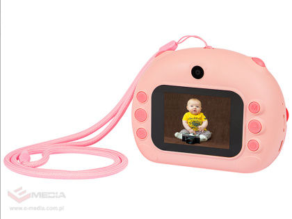 Children's camera with instant printer BLOW pink