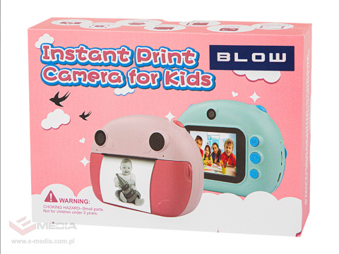 Kinderkamera mit Sofortbilddrucker BLOW pink