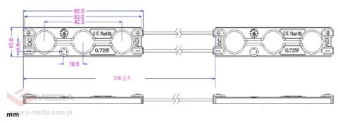 MODUŁ LED MW-MLD-2835-3NW-LENS-4000K MW Lighting