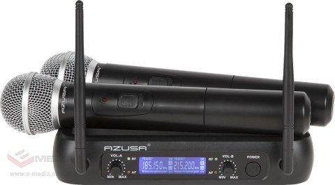 Zestaw 2 mikrofonów Azusa WR-358LD VHF 2 kanały