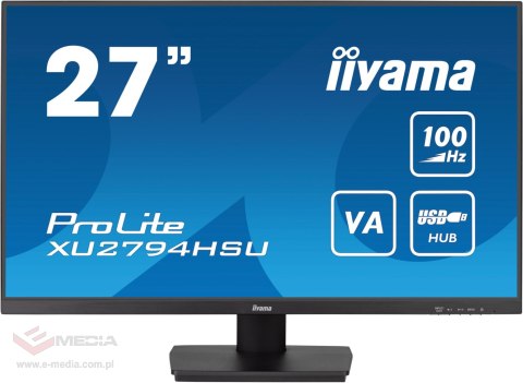 Monitor LED IIYAMA XU2794HSU-B6 27 cali VA 100Hz 1ms