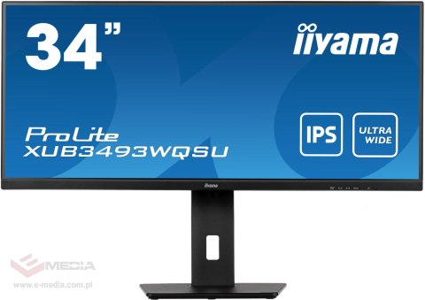 Monitor LED IIYAMA XUB3493WQSU-B5 34 cale Ultra Wide