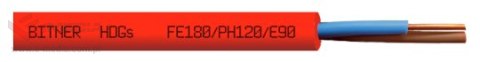 KABEL PPOŻ OGNIOODPORNY BITNER HDGs PH120 300/500V 2x1,5 - 100m