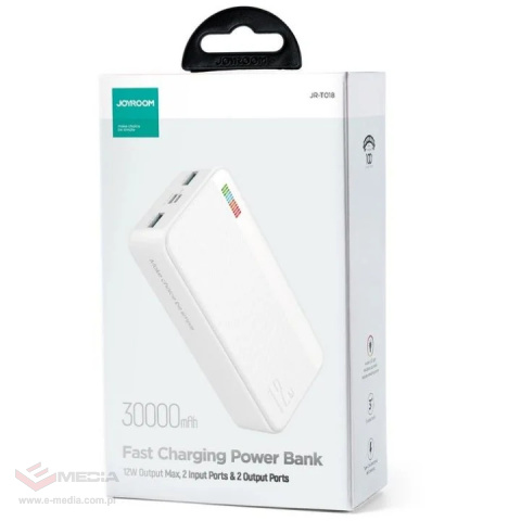 Powerbank Joyroom Dazzling Series JR-T018 30000mAh 12W 2.4A 2x USB-A white