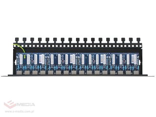 16-kanałowy panel zabezpieczający LAN z podwyższoną ochroną przepięciową PoE EWIMAR PTU-516R-PRO/PoE