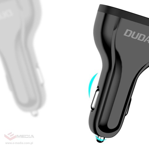 Dudao ładowarka samochodowa szybkie ładowanie Quick Charge 3.0 QC3.0 2.4A 18W 3x USB czarny (R7S black)