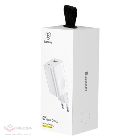 Ładowarka Baseus Charging Quick Charger CCALL-BX02 sieciowa USB-A 24W QC 3.0 - biała