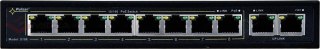 SWITCH POE PULSAR S108 10-PORTÓW (8xPoE + 2xUPLINK) IEEE 802.3af/at, 48VDC / 30W/port (PoE+) 120W