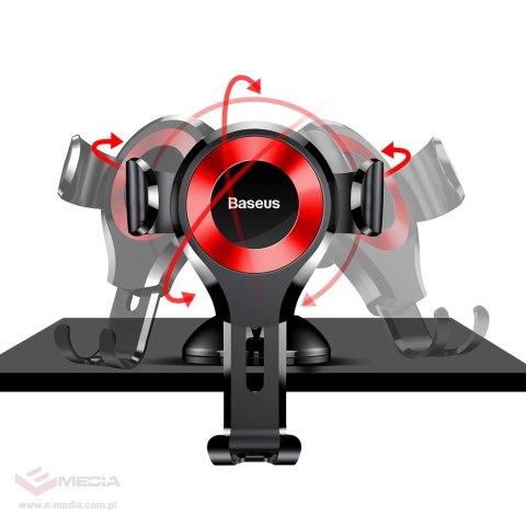 Uchwyt Baseus Osculum SUYL-XP09 grawitacyjny samochodowy na szybę lub deskę rozdzielczą - czerwony