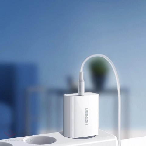 Ugreen ładowarka sieciowa USB Power Delivery 3.0 Quick Charge 4.0+ 20W 3A biały (60450)