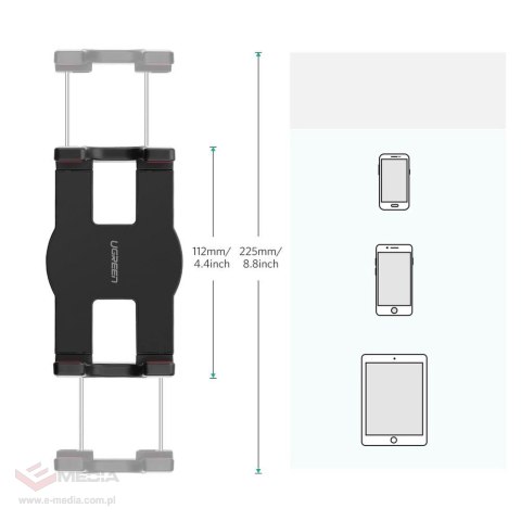 Ugreen uchwyt statyw składane ramię do biurka stołu na telefon tablet czarno-szary (50394)