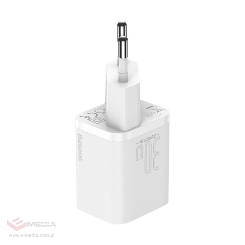 Baseus Super Si 1C szybka ładowarka USB Typ C 30W Power Delivery Quick Charge biały (CCSUP-J02)