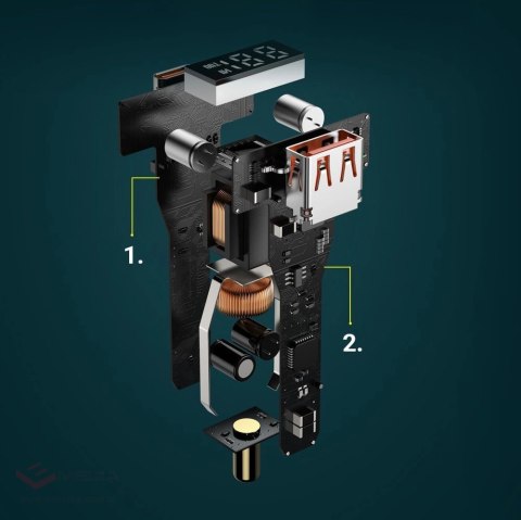 Baseus Superme szybka ładowarka samochodowa USB / USB Typ C 100W PPS Quick Charge Power Delivery czarny (CCZX-01)